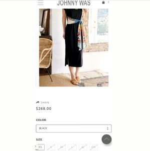 johnny was scarf tie midi dress